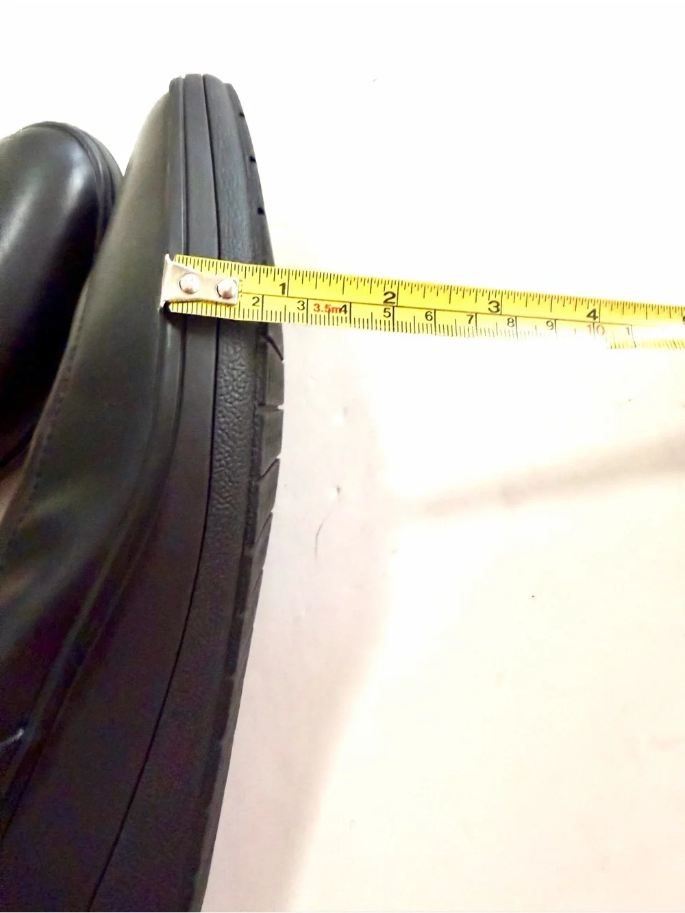 Vionic Jacey Black Leather Wedge Shoes Size 10 Slip-on Arch Support Ballet-flat